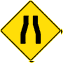 标志: 路面转窄
