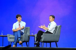 马云向加拿大总理提“简化签证” 给中国人机会