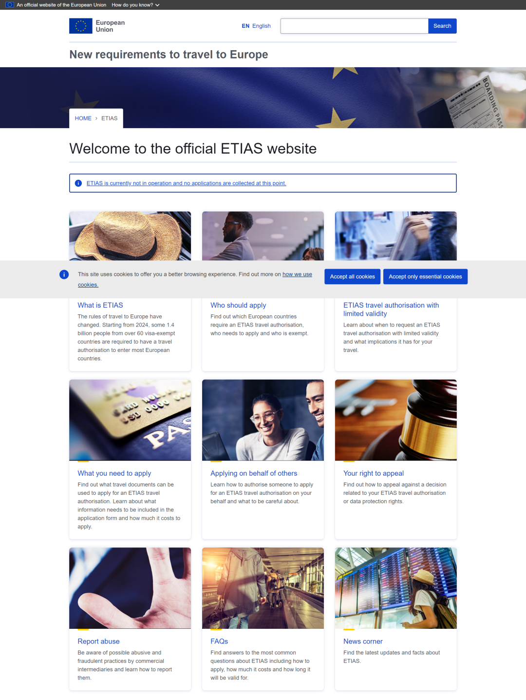 “欧洲旅行信息和授权系统”(ETIAS)